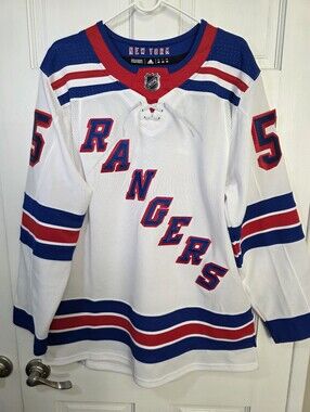 New York Rangers Ryan Lindgren #55 Hand Stitched Adidas NHL Jersey Size 46